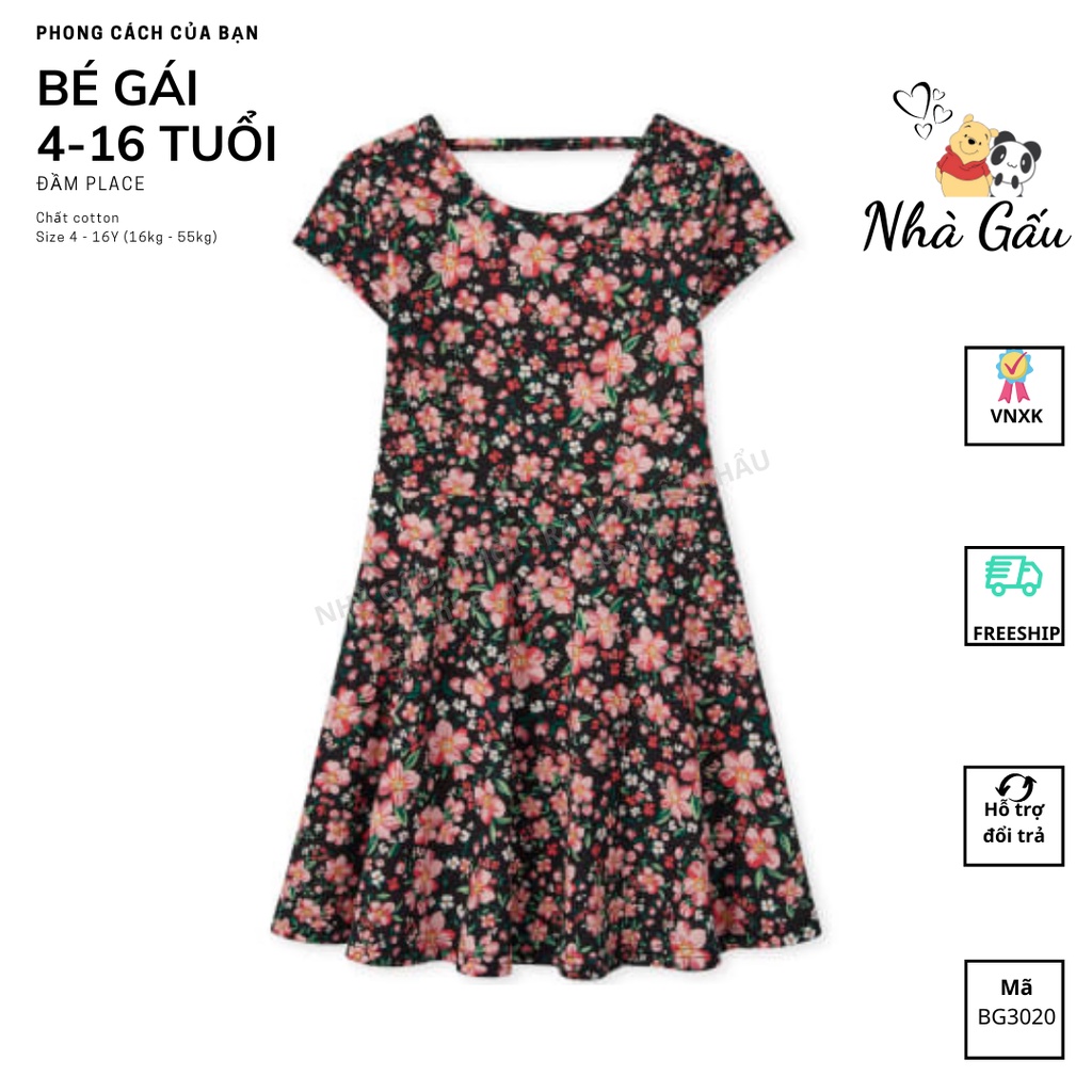 Đầm size đại đến 55kg PLACE BG2262