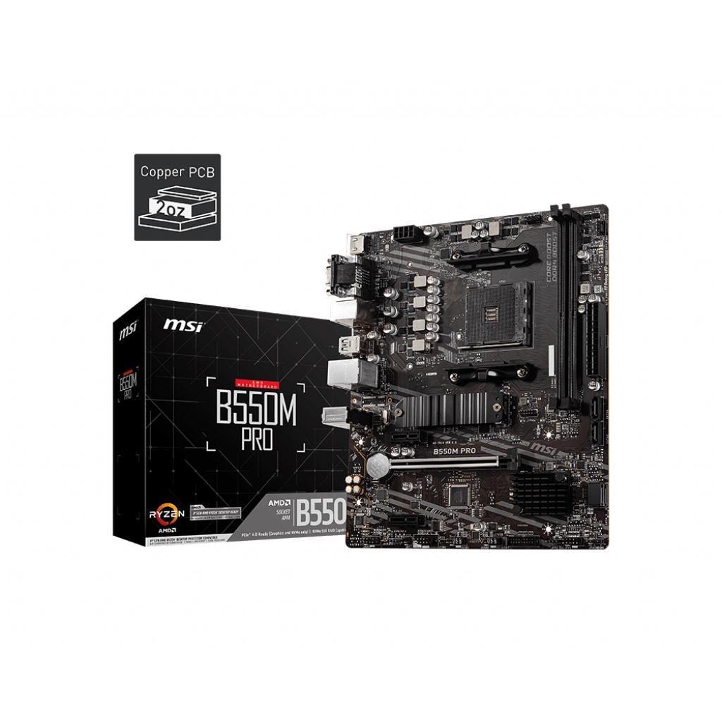 Bo Mạch Chủ - Mainboard MSI B550M Pro - Hàng Chính Hãng