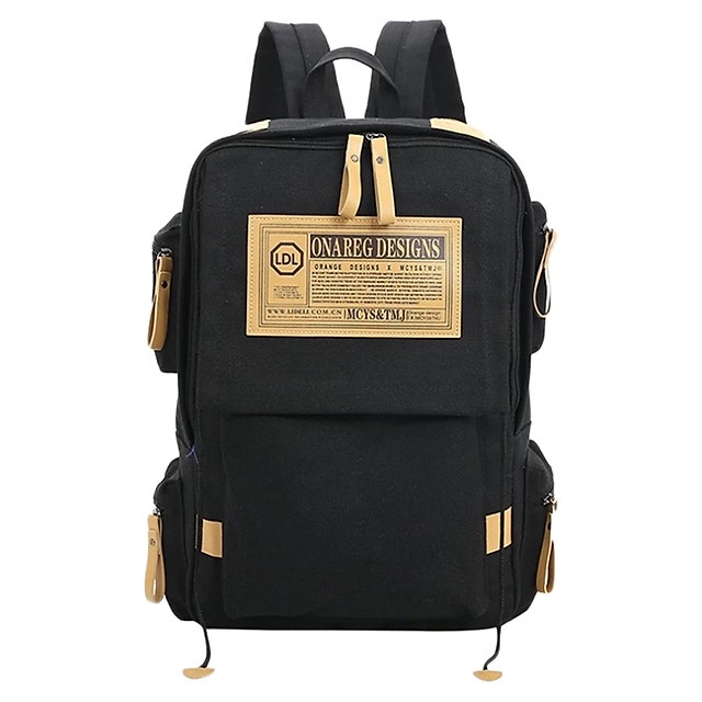 Balo Unisex Hình Hộp Praza BLTK007 (45 x 33 cm) - Đen