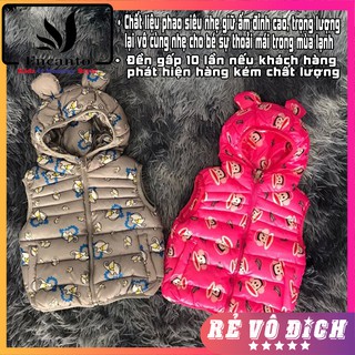 Áo phao gile ba lỗ trẻ em siêu nhẹ tai gấu hình cho bé gái và bé trai Encanto (9-15kg) (185178)