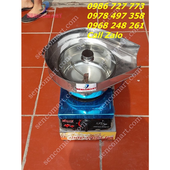 Máy nổ bỏng ngô chạy ga, máy làm bắp rang bơ bằng ga tháng 10 năm 2022