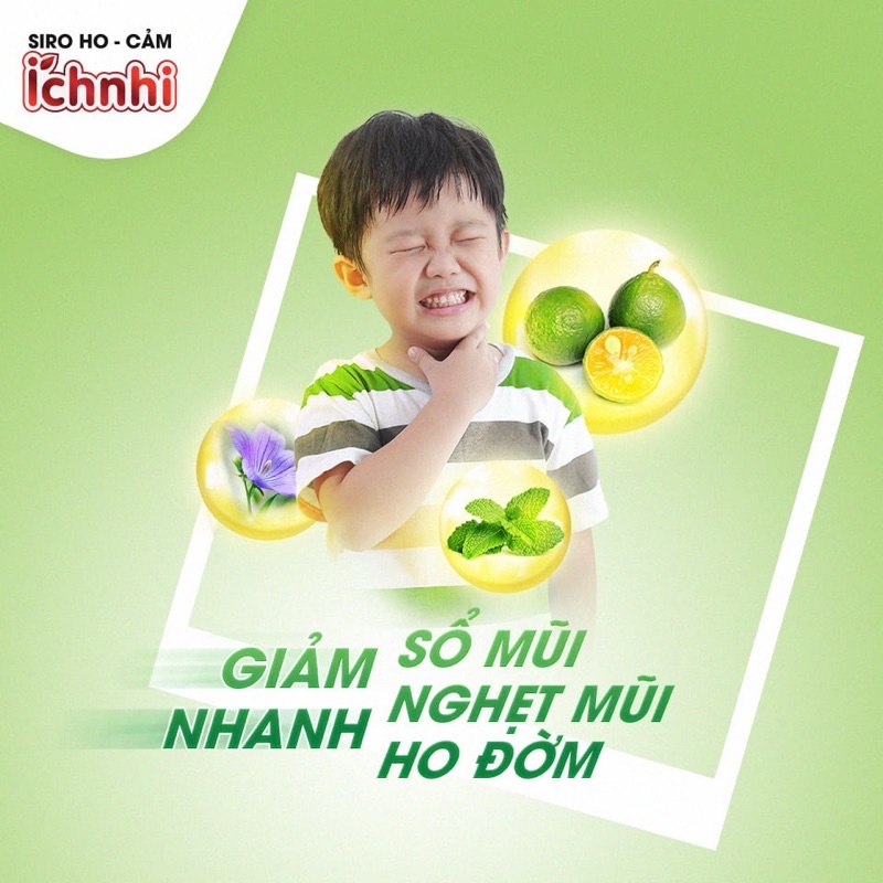✅ Siro Ích Nhi  giúp giải cảm- giảm ho- tiêu đờm