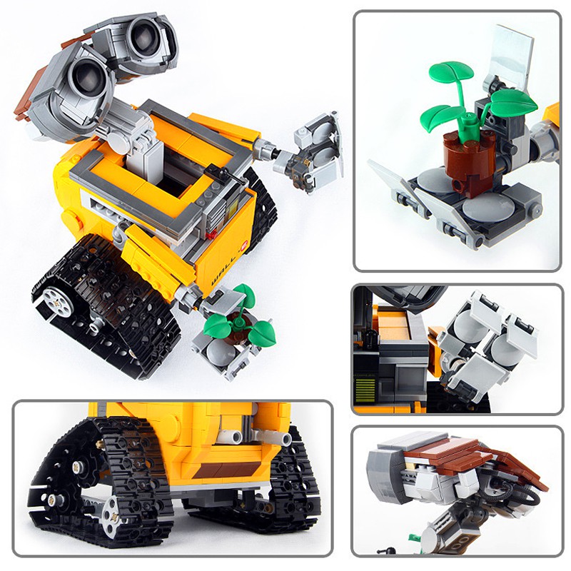 Đồ Chơi Lắp Ráp Kiểu LEGO Mô Hình Robot Người Máy WALL-E Với 700+ Mảnh Ghép