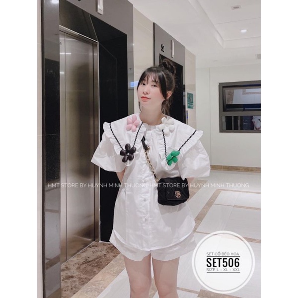 Set big size cổ bèo hoa siêu dể thương từ 60kg-90kg