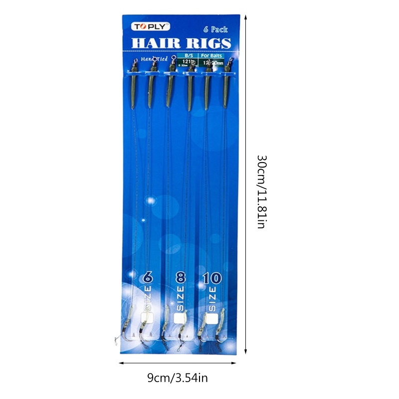 Set 6 Móc Câu Cá Dạng Cong Chuyên Dụng Chất Lượng Cao