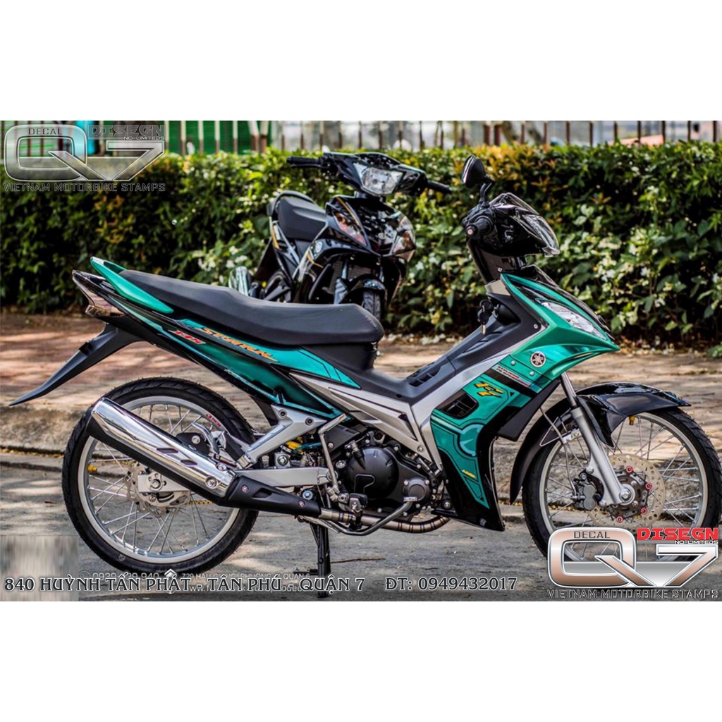 TEM RỜI EXCITER 2010 XANH ĐEN