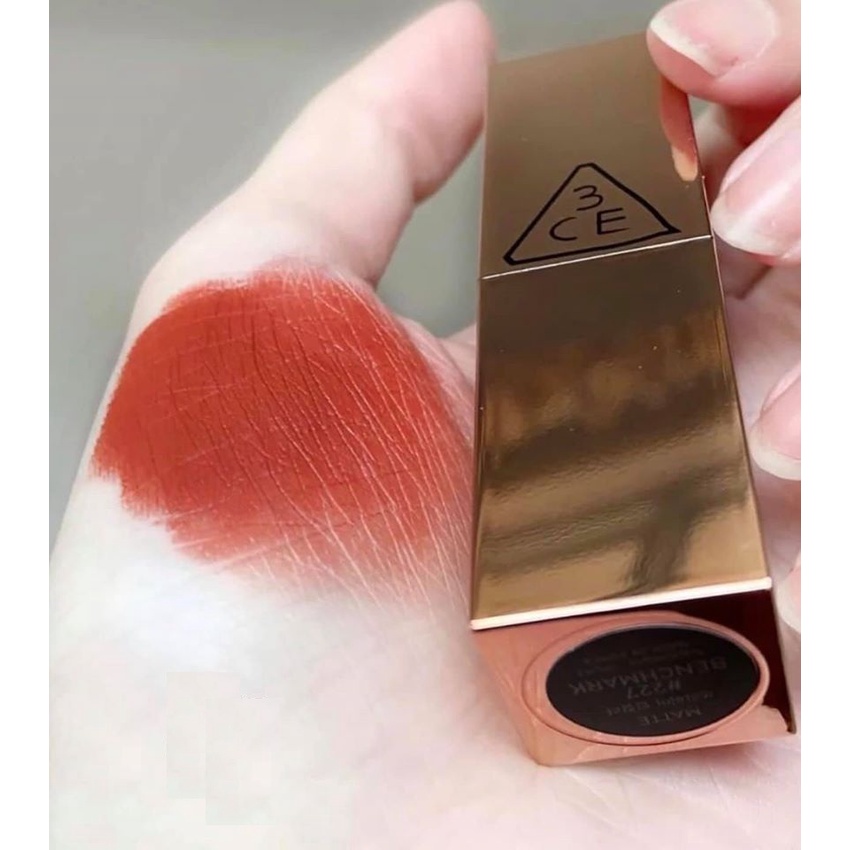 Son 3CE matte lip color mã 227 cam đất