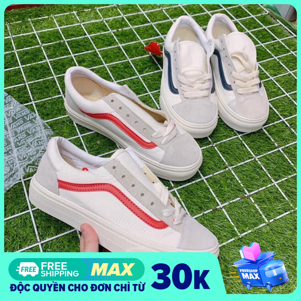 Giày Vans Old Skool kẻ đỏ :; ` ' . ' eͫ ' :