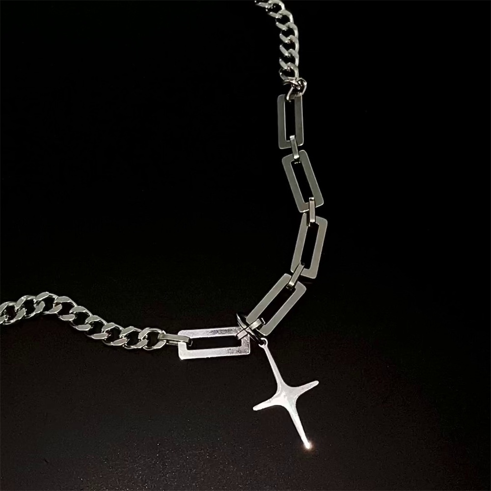 Vòng cổ Thép Không Gỉ Mặt Thánh Giá Thời Trang Dành Cho Nam