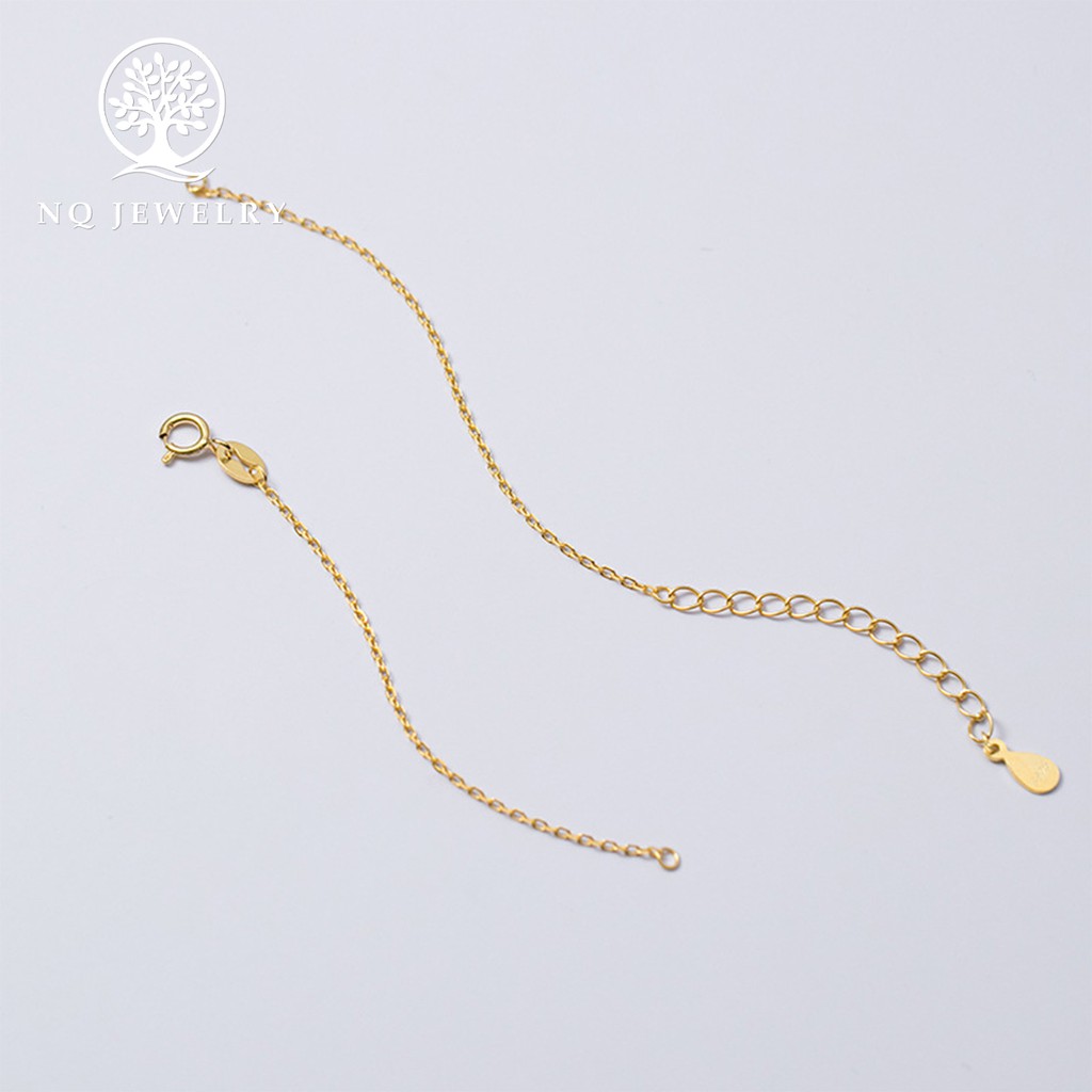 Charm bạc dây xích gắn 2 đầu - NQ Jewelry