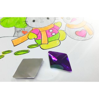 hạt cườm giả đá to màu tím