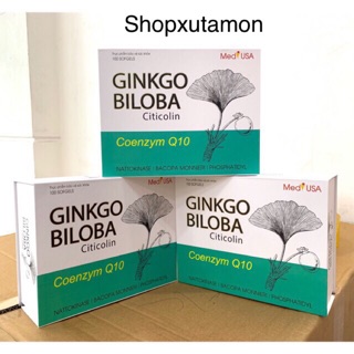 Ginkgo Biloba Giúp hoạt huyết dưỡng não, giúp tăng cường trí nhớ, tăng cường lưu thông máu, giảm đau đầu hộp 100v