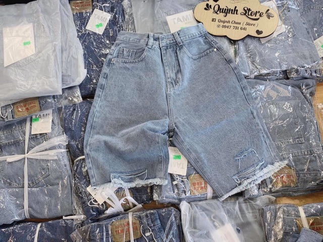 🔅Set Bộ Quần Jeans Ngố + CropTop Logo Cam | BigBuy360 - bigbuy360.vn