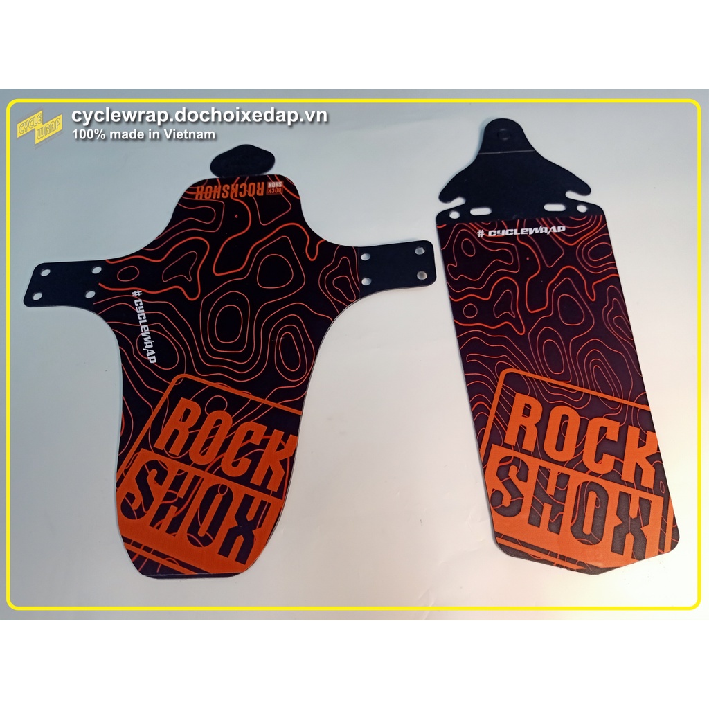 ☇№✸Dè chắn bùn xe đạp địa hình MTB ROCKSHOX 2021 | Mud Guard Bicycle Fenders CycleWrap