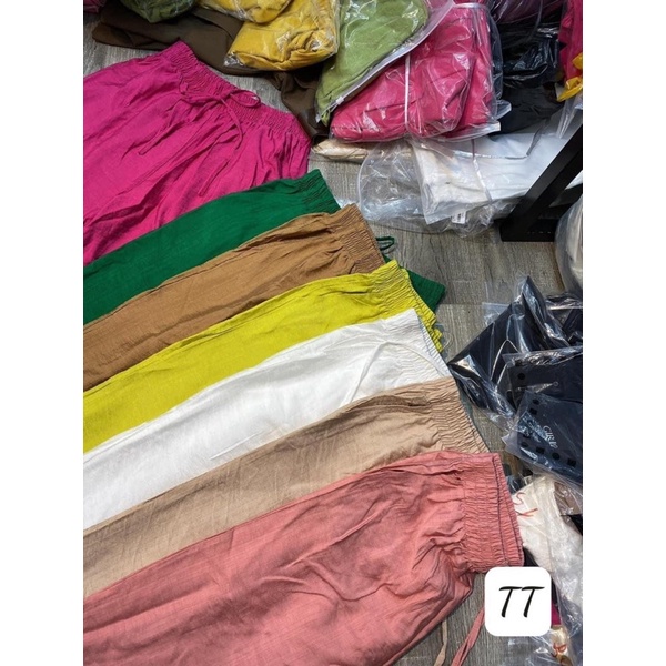 Quần đũi ống rộng lưng thun năng động Free size ( đi biển) -MH20