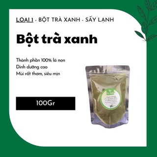 2 gói bột trà xanh ( loại 100gr/1g ) tặng que đắp