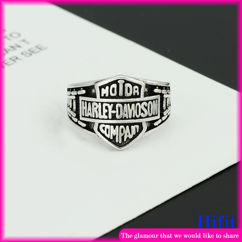 Nhẫn Phong Cách Punk Harley Davidson Dành Cho Nam