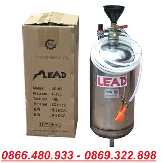 Bình Phun Bọt Tuyết Inox 40L LE-40I - BÌnh Bọt Máy Rửa Xe