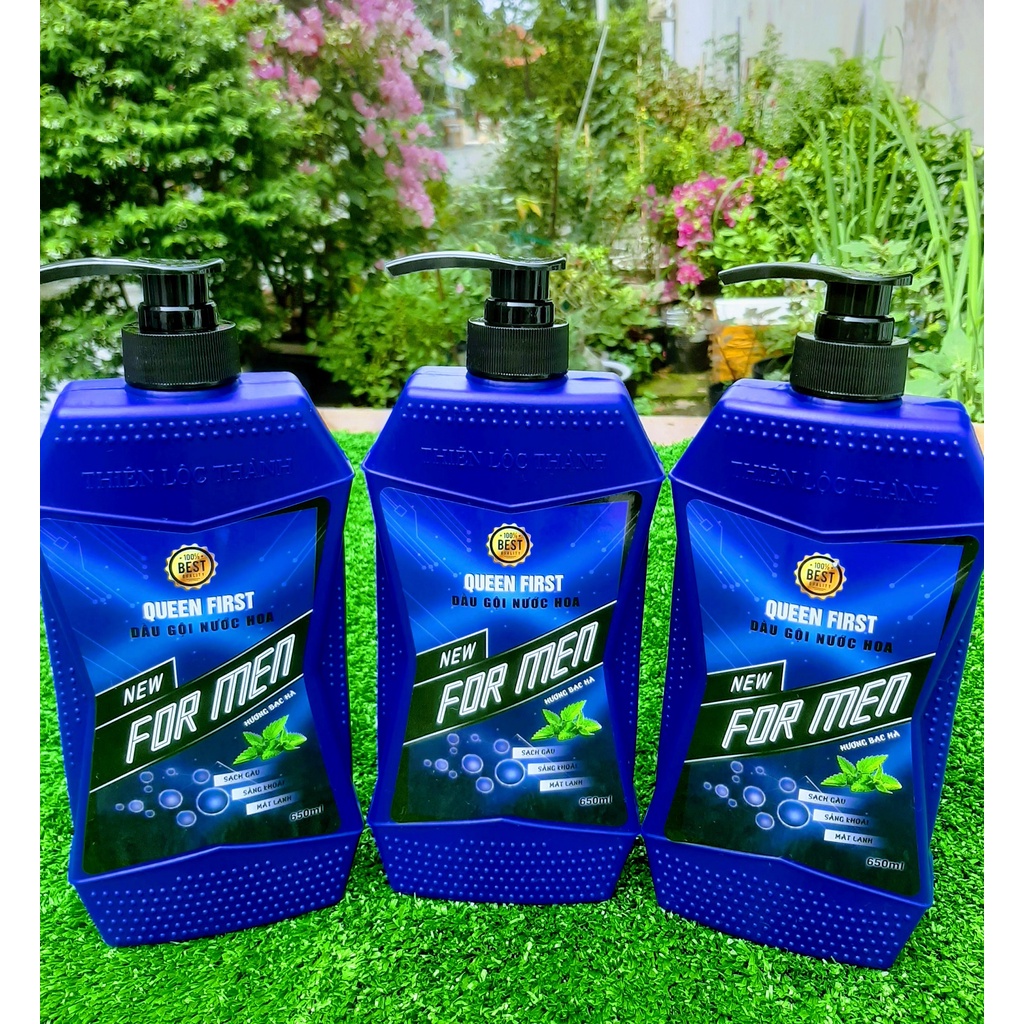 Dầu Gội Đầu Nam Hương Bạc Hà FOR MEN 650ml Sạch Gàu Mát Lạnh.
