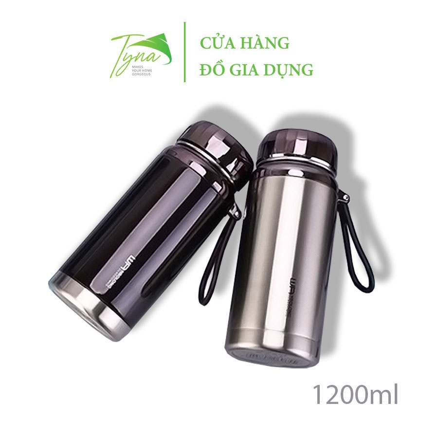 [Tyna shop] - Combo bình giữ nhiệt Inox SUS 304 cao cấp WA NBOLONG 1200ml kèm Set ống hút Inox + Túi giữ nhiệt 2 lớp