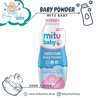 (hàng Mới Về) Phấn Phủ Dạng Bột Làm Sạch Và Tươi Mới Làn Da Em Bé 50gr + 25gr