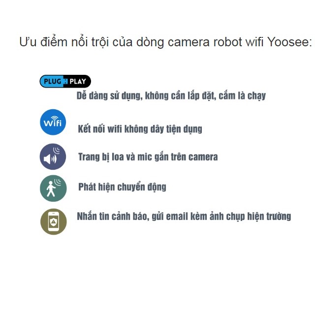 [Mã ELCA5 giảm 7% đơn 500K] Camera Yoosee HD720 | WebRaoVat - webraovat.net.vn