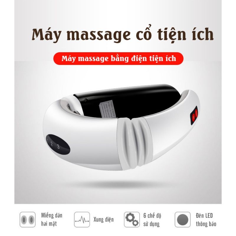 Máy massage cổ vai gáy ( hàng nội địa Trung - có bảo hành) giảm đau vai gáy hiệu quả, dễ sử dụng - Soleil Home