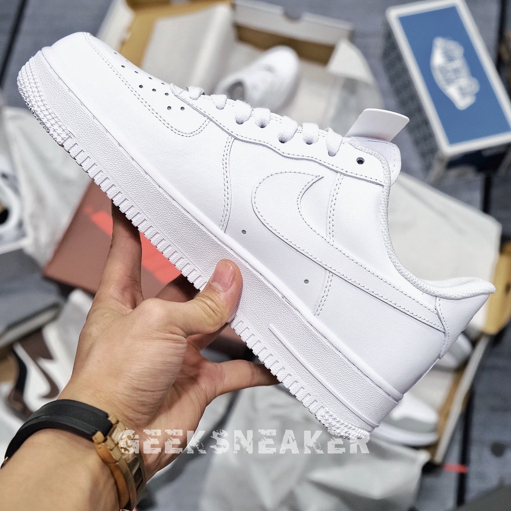 Giày Sneaker Cổ thấp - Best Quality | BC Factory - Air Force 1 All White | AF1