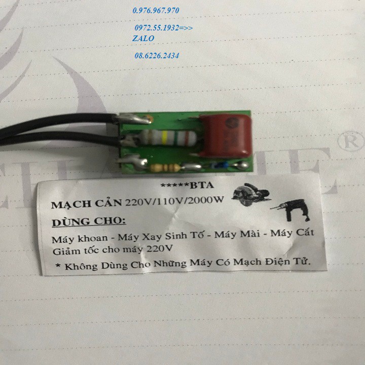 Mạch hạ điện áp 220v xuống 110v  cho mấy nội địa - giá 1 mạch