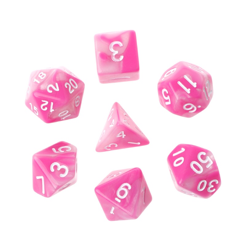 Bộ 7 Viên Xí Ngầu Dùng Cho Trò Chơi D4-D20