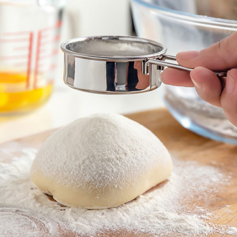 Dụng Cụ Rây Bột Ca Cao / Bột Làm Bánh Đa Năng Bằng Thép Không Gỉ