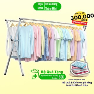 Sào Phơi Quần Áo, Giá Phơi Đồ Thông Minh Gấp Gọn Bằng Inox Gp-2.4m