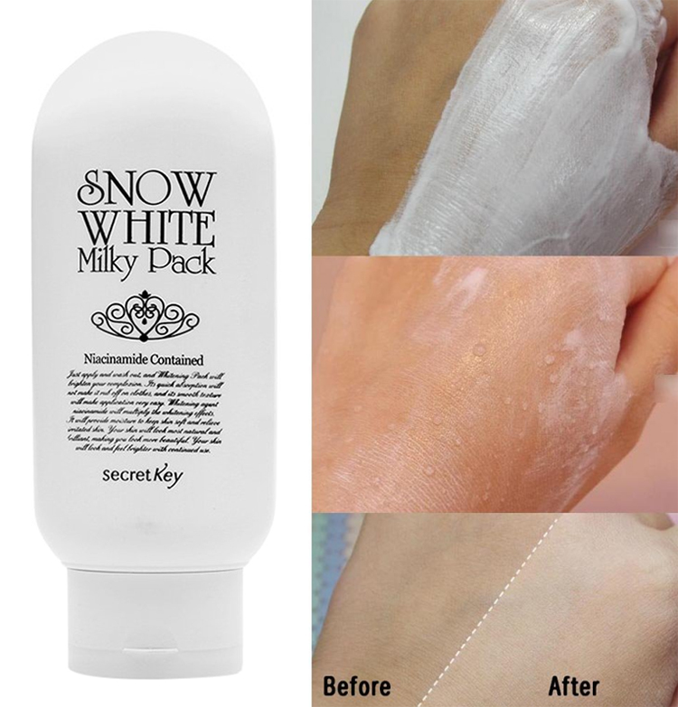 Kem tắm trắng toàn thân Secret Key Snow White Milky Pack 200g