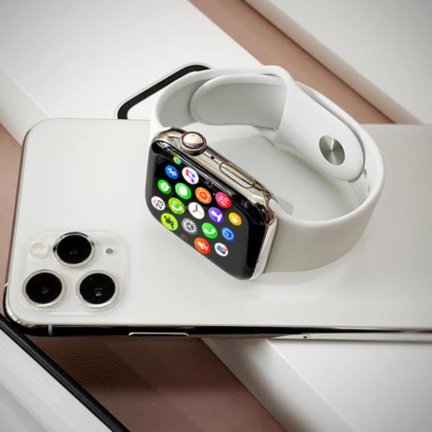 Đồng Hồ Thông Minh J9 Max Series 6 Kiểu dáng Apple Watch, Lắp sim nghe gọi độc lập 2 chiều, Theo dõi nhịp tim, huyết áp