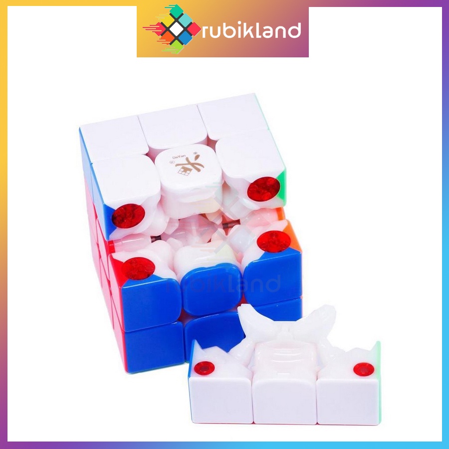 Rubik DaYan ZhanChi Pro M Stickerless Có Nam Châm Cao Cấp Flagship Rubic 3 Tầng Đồ Chơi Trí Tuệ Trẻ Em