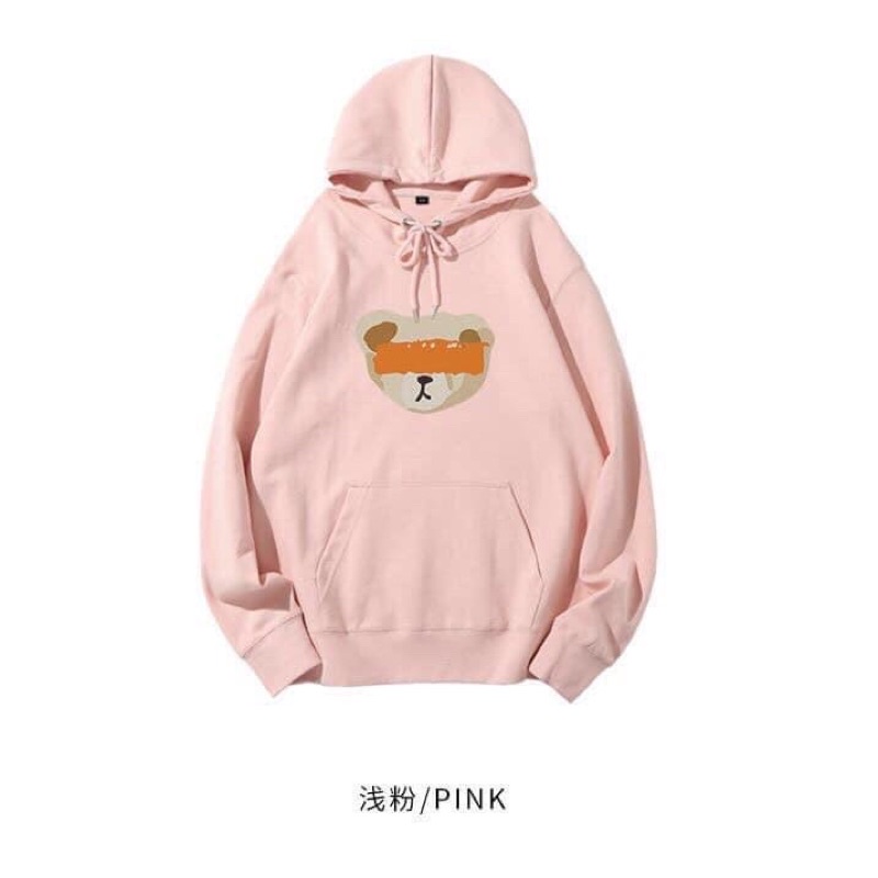 Áo hoodies gấu cute nỉ bông  ullzang 4 màu túi  zip | BigBuy360 - bigbuy360.vn
