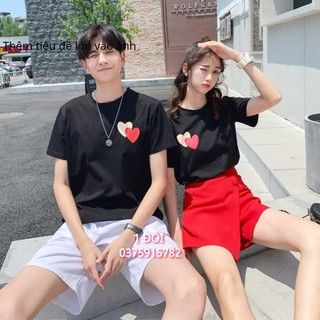áo đôi nam nữ trái tim