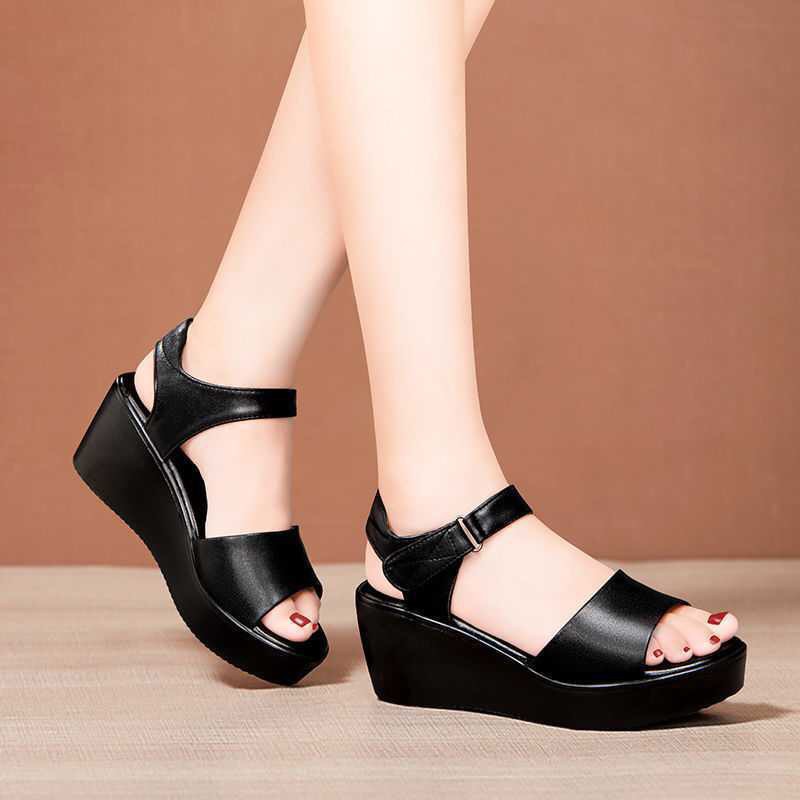 Sandal đế xuồng 6p chất liệu da pu cao cấp