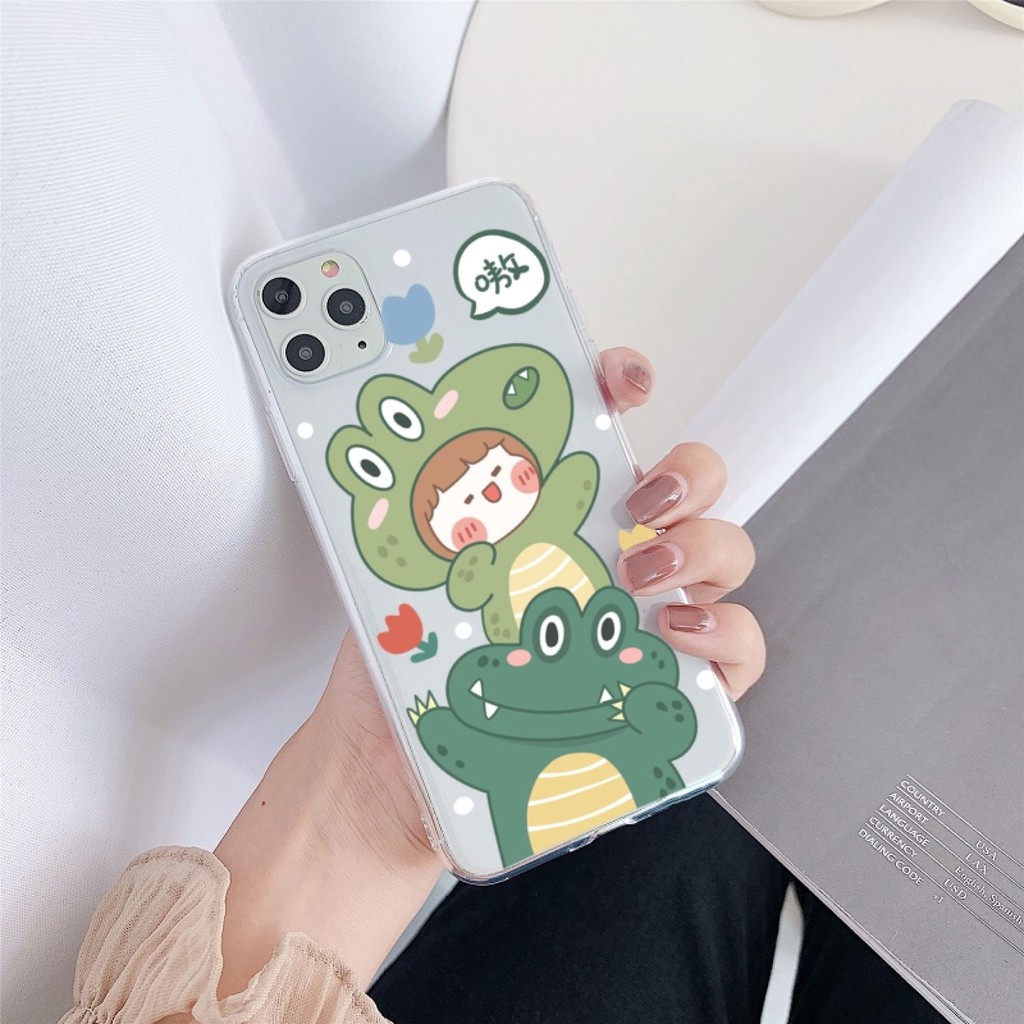 Ốp iphone - Ốp lưng Roro Dinosaur trong suốt 6/6s/6plus/6splus/7/8/7plus/8plus/x/xs/xsmax/11/11pro max -t34