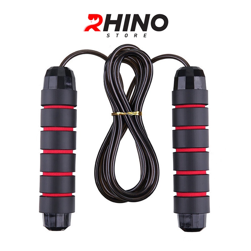 Dây nhảy thể thao lõi thép, dây nhảy độ bền cao Rhino J901, tay cầm chống trượt, độ dài dây tùy chỉnh