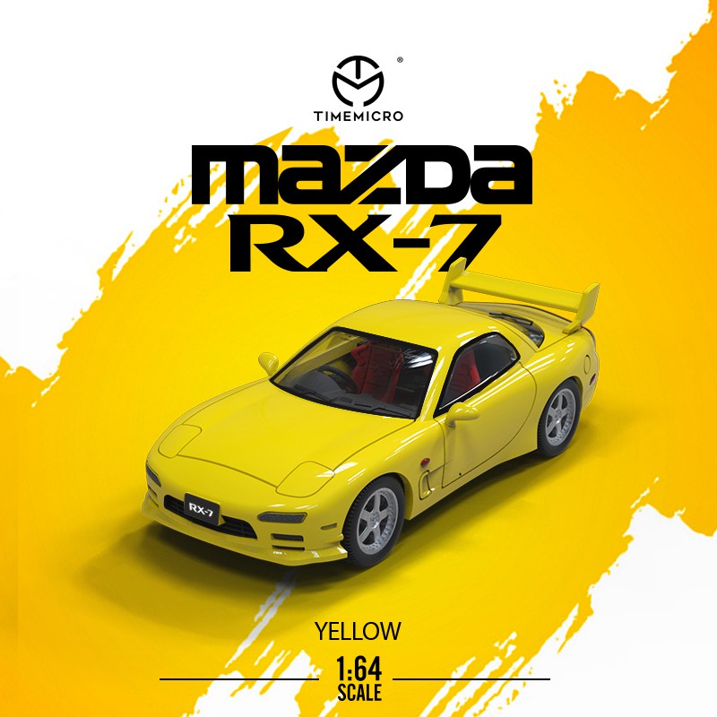 Mô Hình Xe Hơi Thể Thao mazda rx-7 lite Bằng Hợp Kim Tỉ Lệ 1: 64