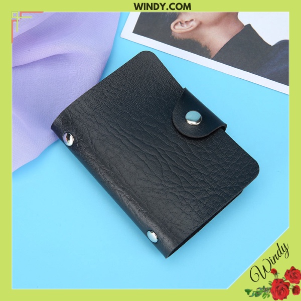 Ví đựng thẻ bằng trong suốt chất PVC 12 ngăn tiện dụng- saoshop