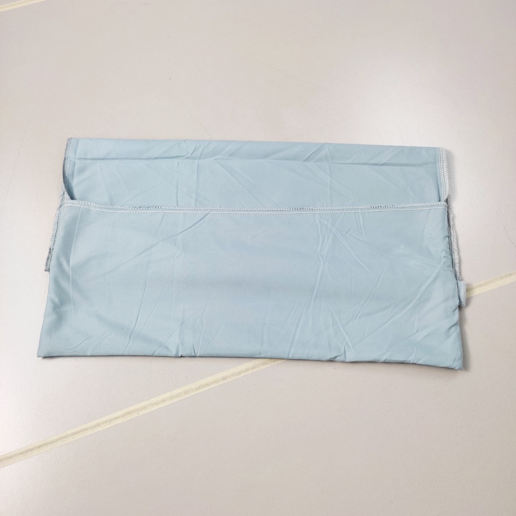 Vỏ gối 50x70cm cotton tici hàng đẹp vải tốt màu xanh biển nhạt