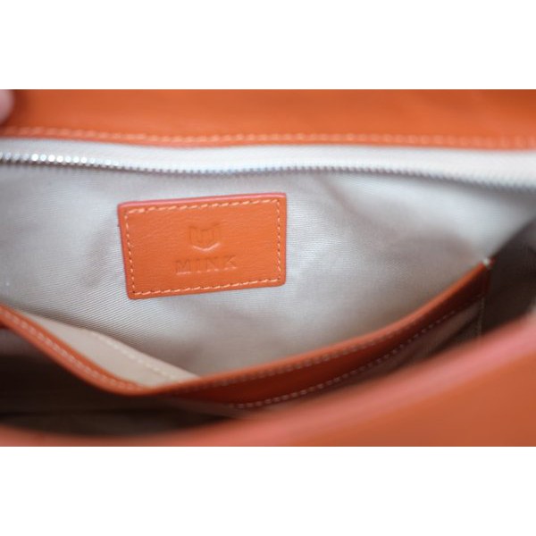 BERRY- Túi đeo chéo, đeo vai da bò thật màu da cam IT05-40