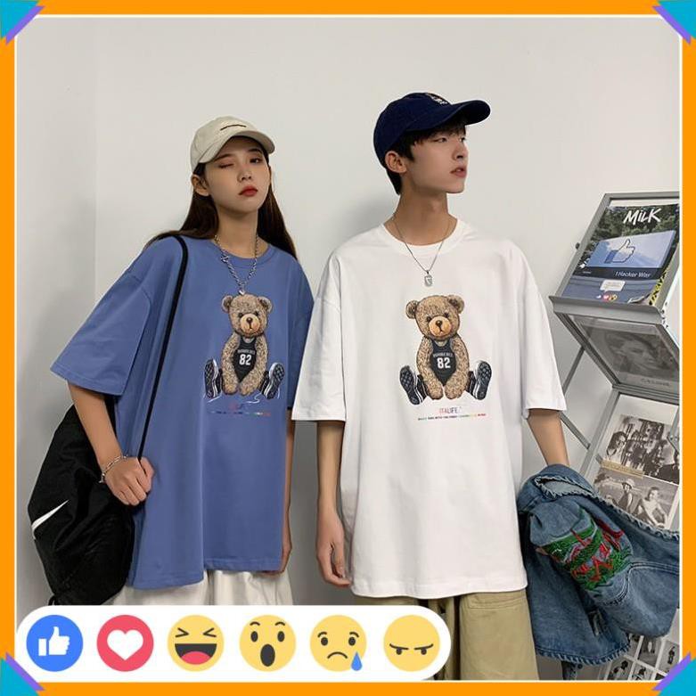 🎁SALE 50%🎁 Áo Thun Thời Trang Unisex , Áo Thun Nam Nữ Hình Gấu 82 Đáng Yêu | BigBuy360 - bigbuy360.vn