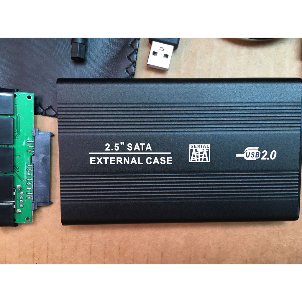 Hộp box hdd usb 2.0, Hộp Kim Nhôm màu đen loại tốt.