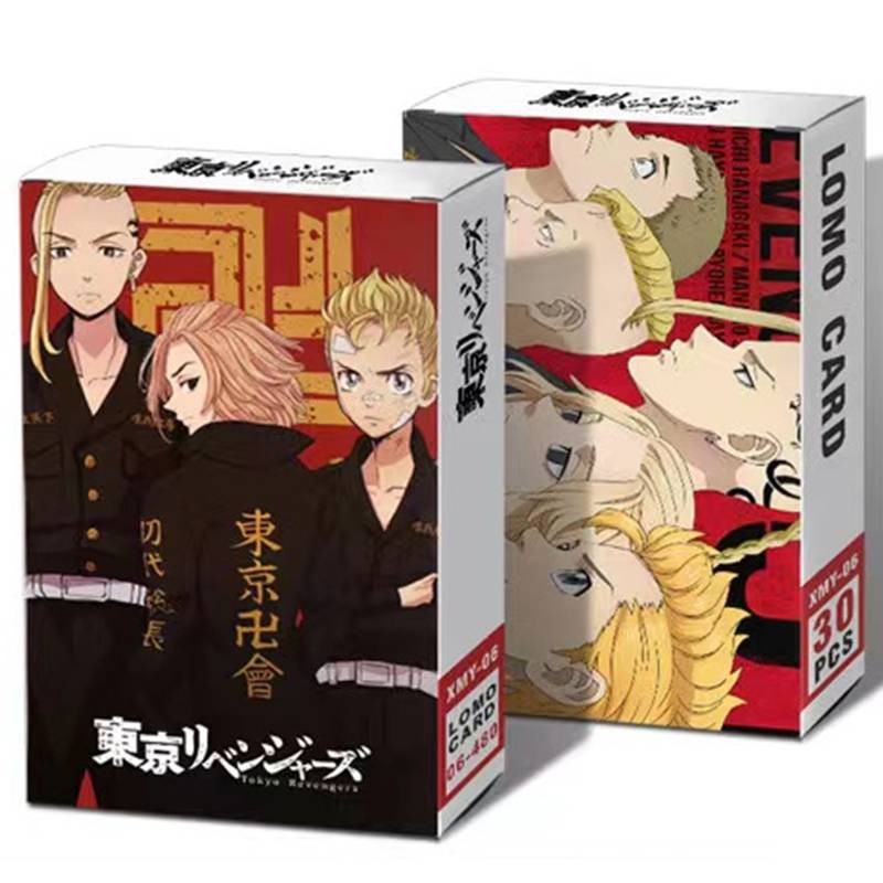 Hộp 30 Thẻ Ảnh Lomo Mini In Hình Các Nhân Vật Anime Trong Anime Tokyo Revengers Dùng Làm Quà Tặng Cho Người Hâm Mộ