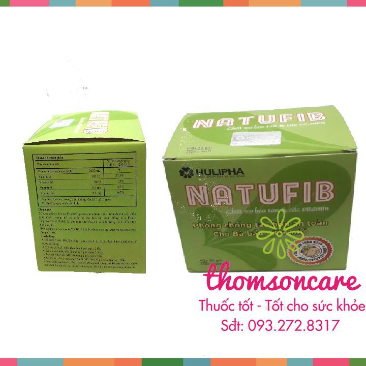 Natufib bổ sung chất xơ hòa tan giảm táo bón cho mẹ bầu, trẻ nhỏ, người lớn tăng cường hấp thụ dinh dưỡng | BigBuy360 - bigbuy360.vn