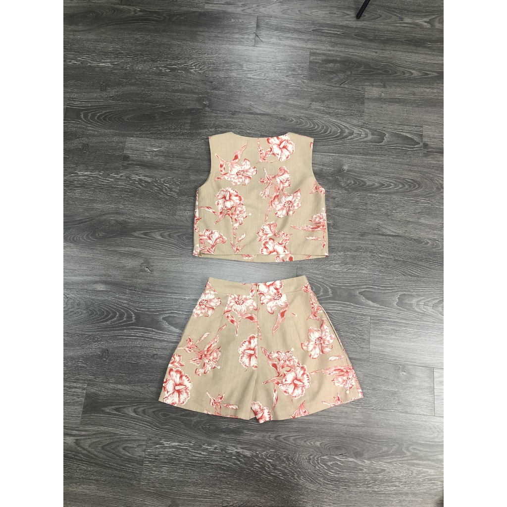 Set WARE HOUSE ngắn hoạt tiết hoa 3M