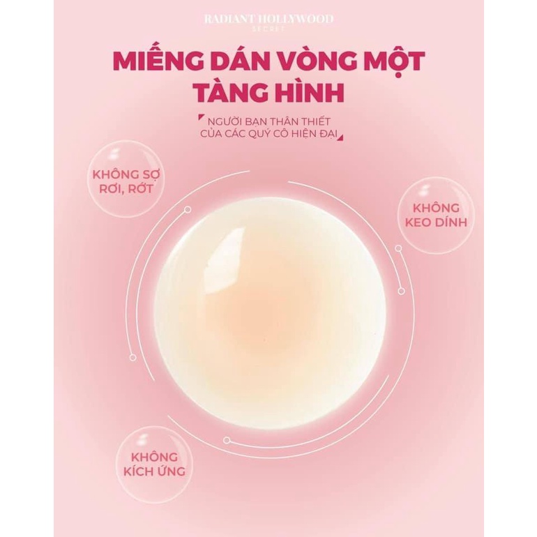 Miếng dán ngực silicon tự thân không keo